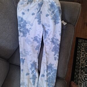 Abercrombie Kids Blue and White Joggers